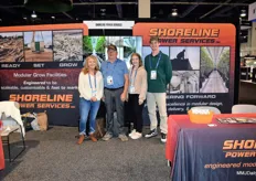 Kelly Isenhart, Richard Busz, Cara Isenhart and Jack Duvall of Shoreline Power Services. Due to the efficiency and real estate challenges, the team explains that their is demand for modular cannabis grow facilities.